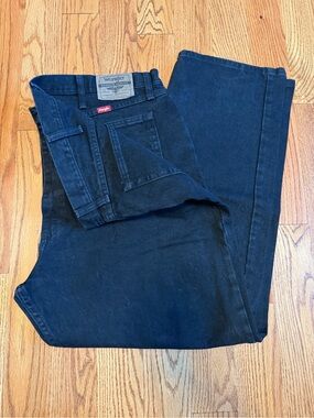 Wrangler Dark Blue Carpenter Jeans with Utility Pockets